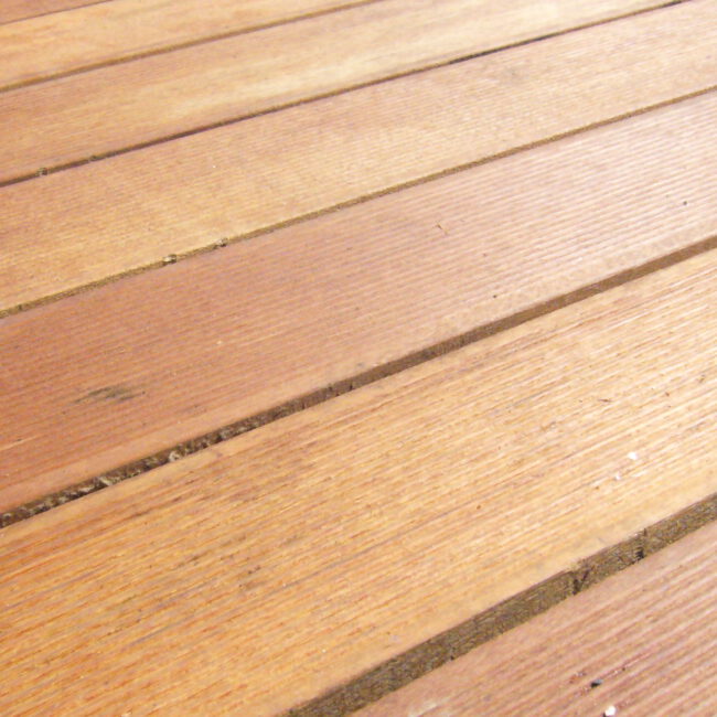 Nahaufnahme vom Holz einer Terrasse