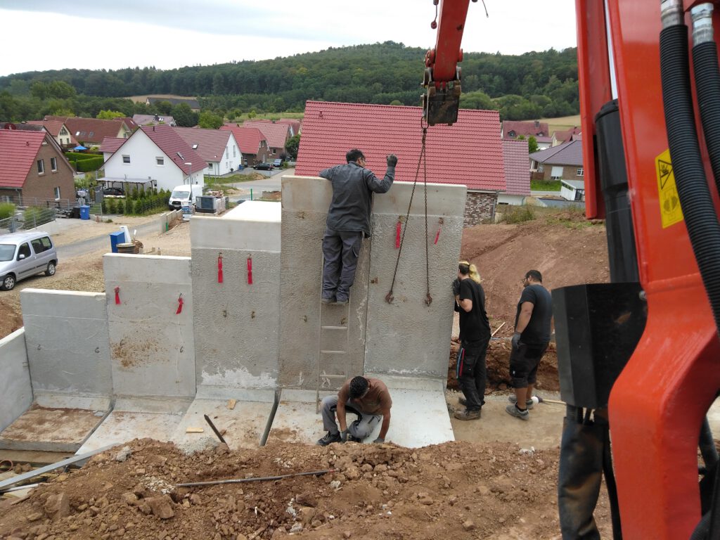 Winkelstützen setzen